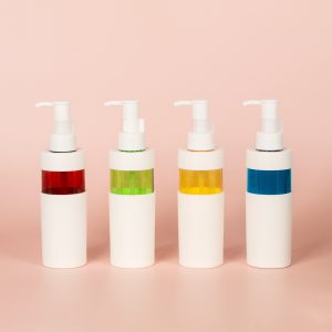 工厂直销粉底液瓶100ml乳液分装瓶双层拼色身体乳瓶PE T按压泵头瓶